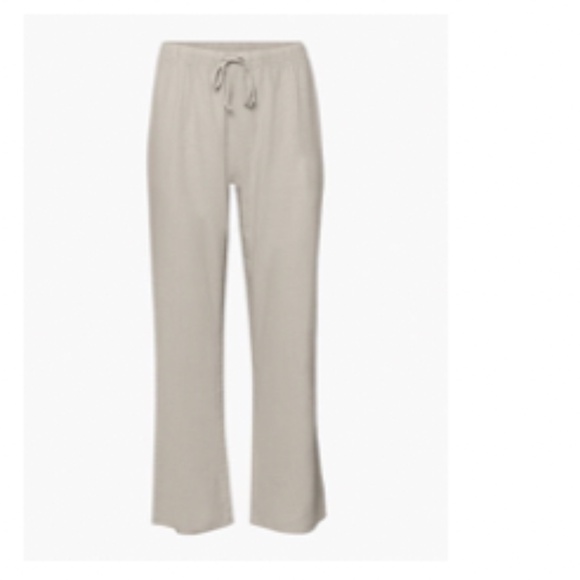 ARITZIA WILFRED LODGE LINEN PANT GD ASHEN - Picture 1 of 2